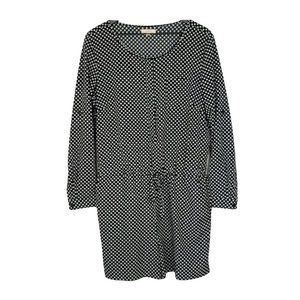 Size 10: Anne Taylor LOFT Women’s Black & White Long Sleeved with Shorts Romper